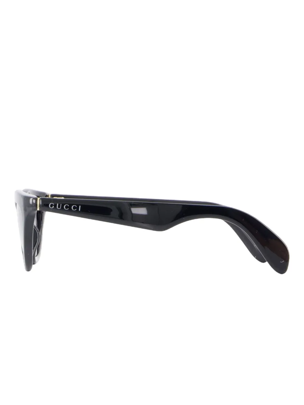 Gucci cat-eye-detail sunglasses - Zwart