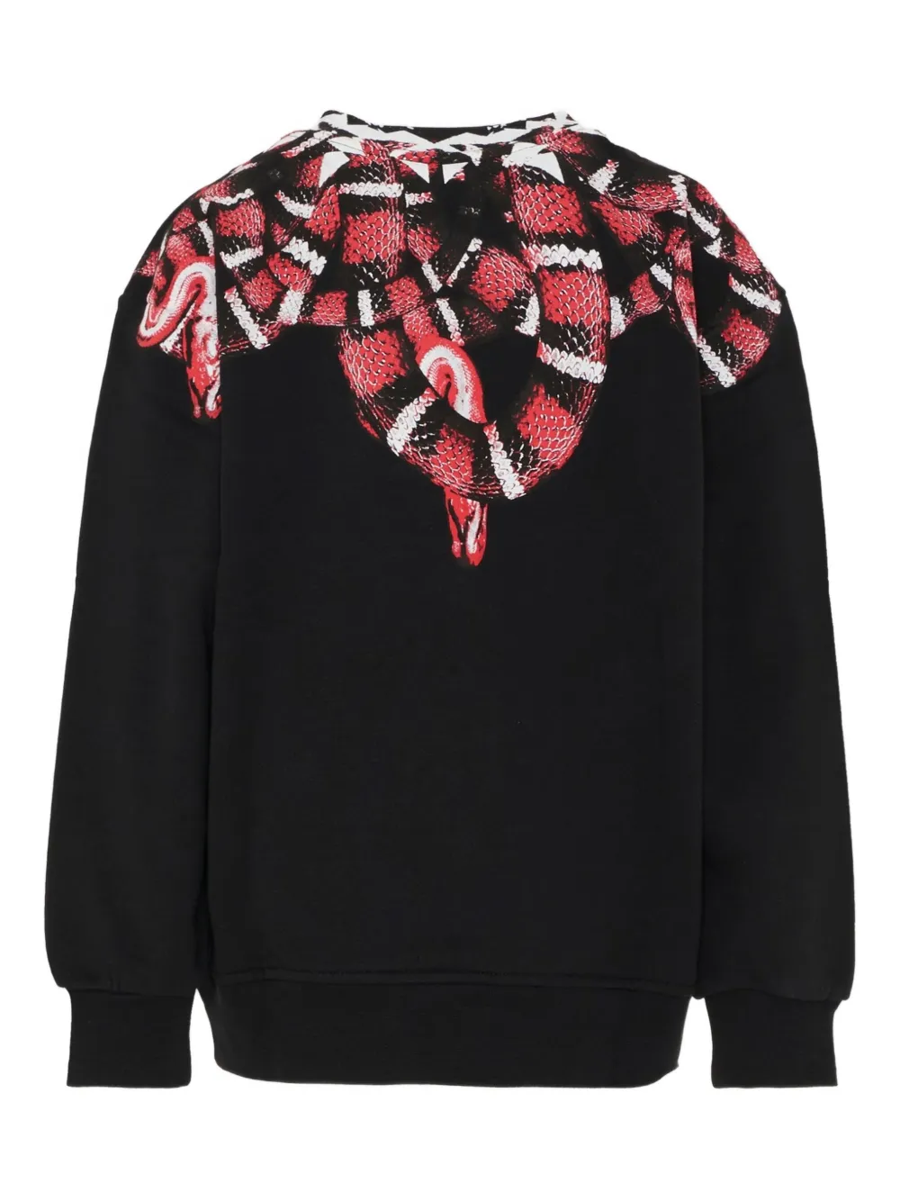 Marcelo Burlon County Of Milan Snake Print Crewneck Sweatshirt In Black