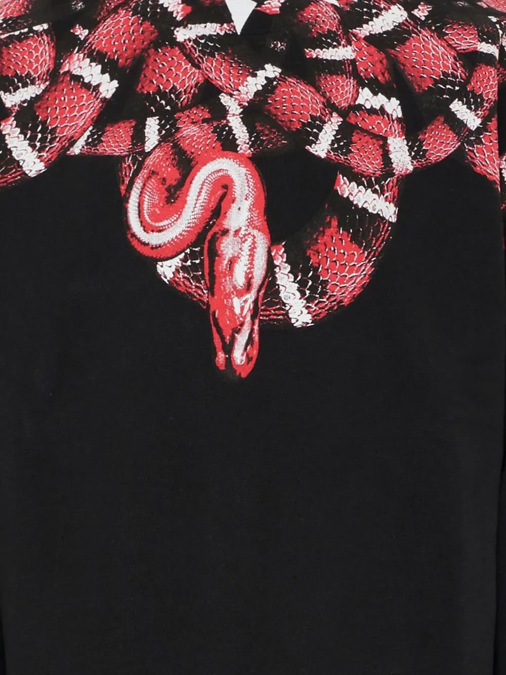 Marcelo Burlon County Of Milan Snake Print Crewneck Sweatshirt In Black
