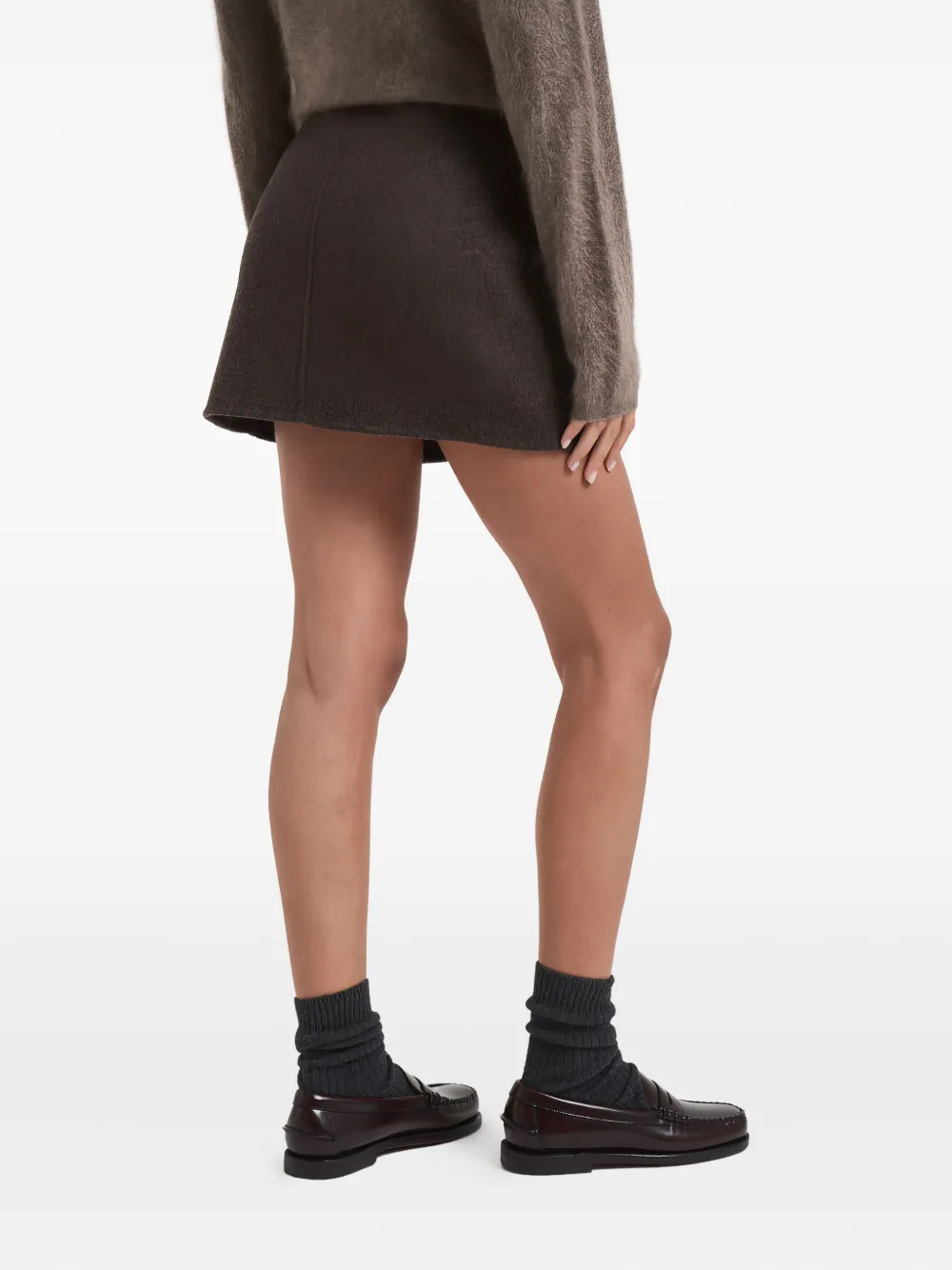 P.A.R.O.S.H. Mini-rok met split Bruin