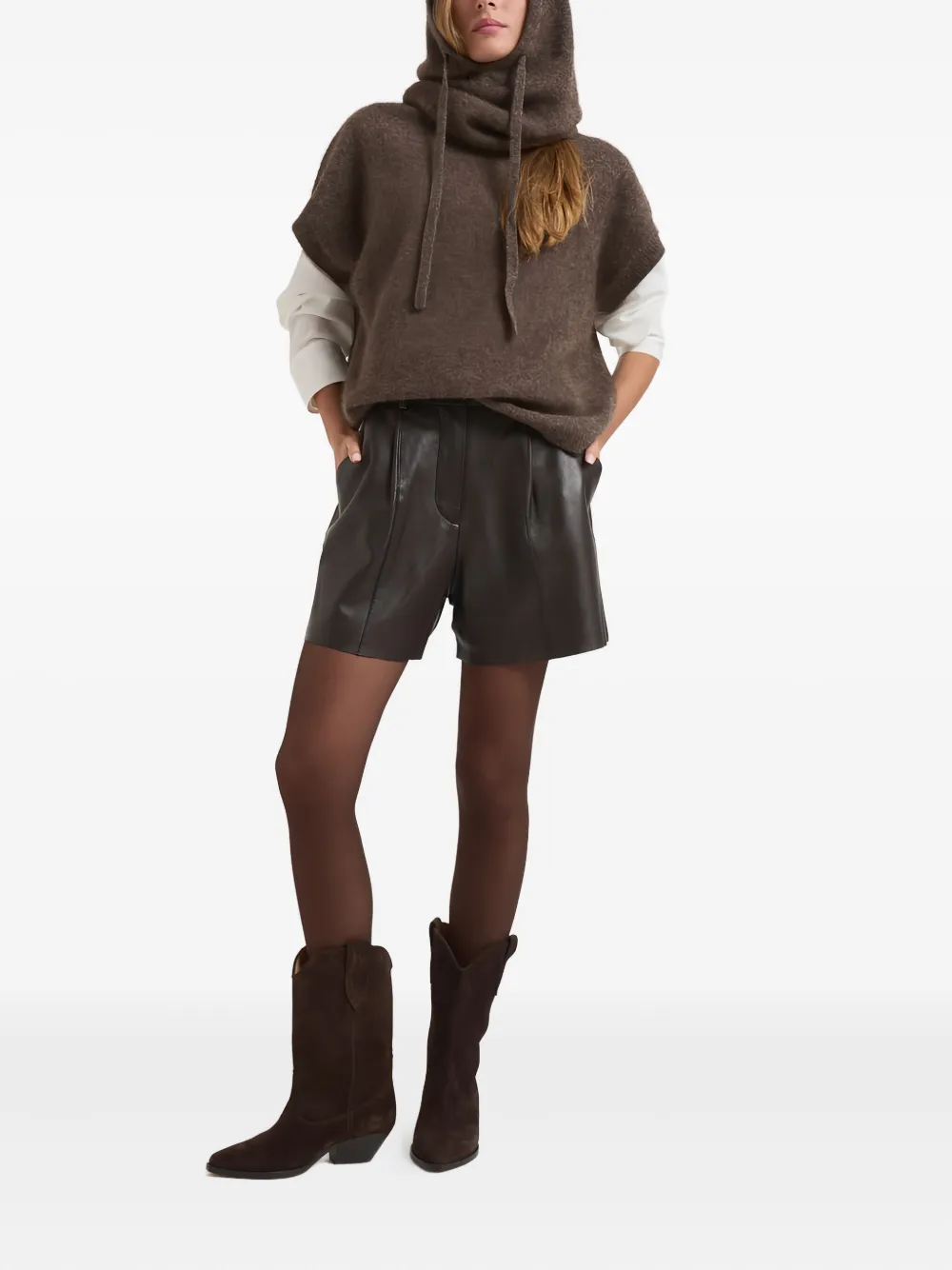 P.a.r.o.s.h ^ Kapuzenoberteil In Brown