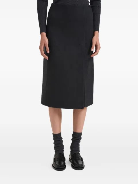 P.A.R.O.S.H. front-slit midi skirt