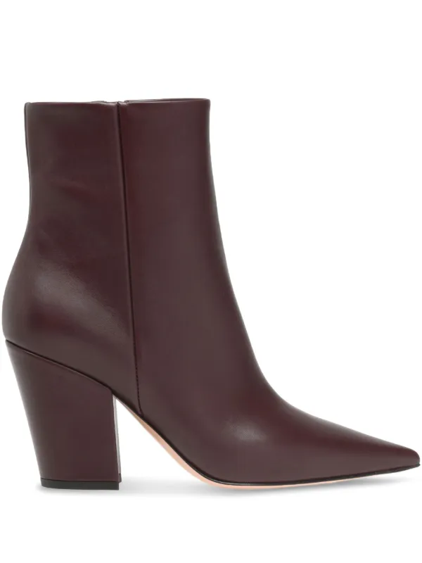 Gianvito Rossi Keinna 85 Ankle Boots in Red
