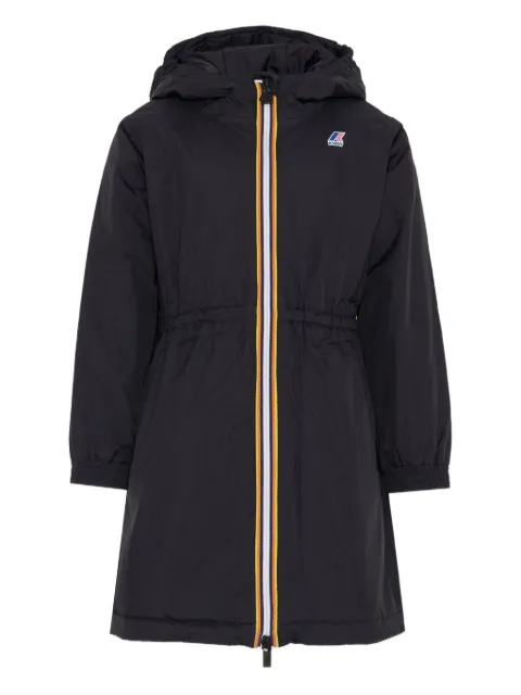 K Way Kids hooded drawstring coat