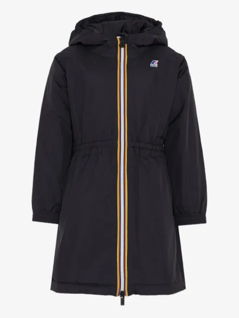 K Way Kids hooded drawstring coat