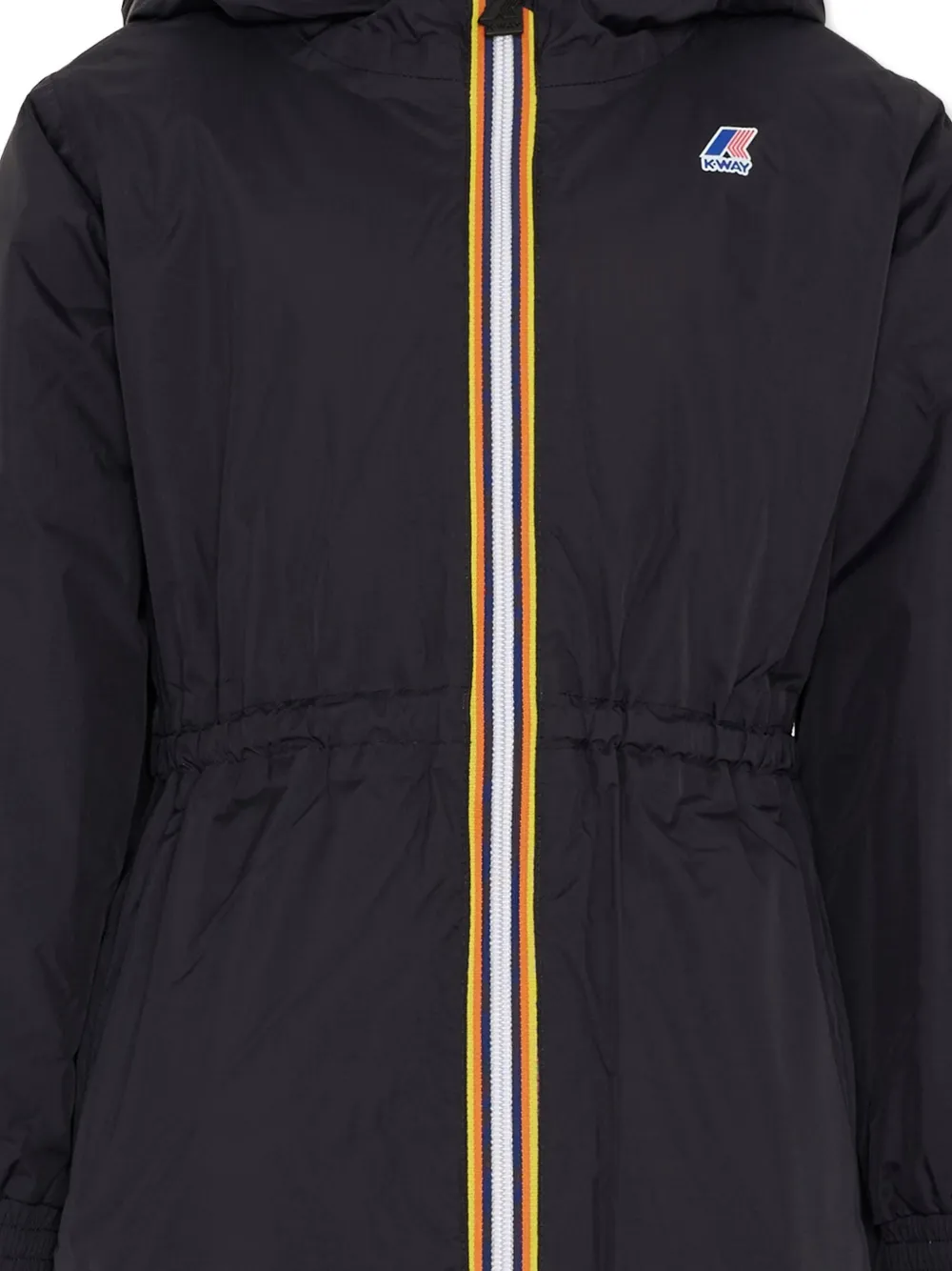 K-way Hooded Zip-front Jacket In Blue
