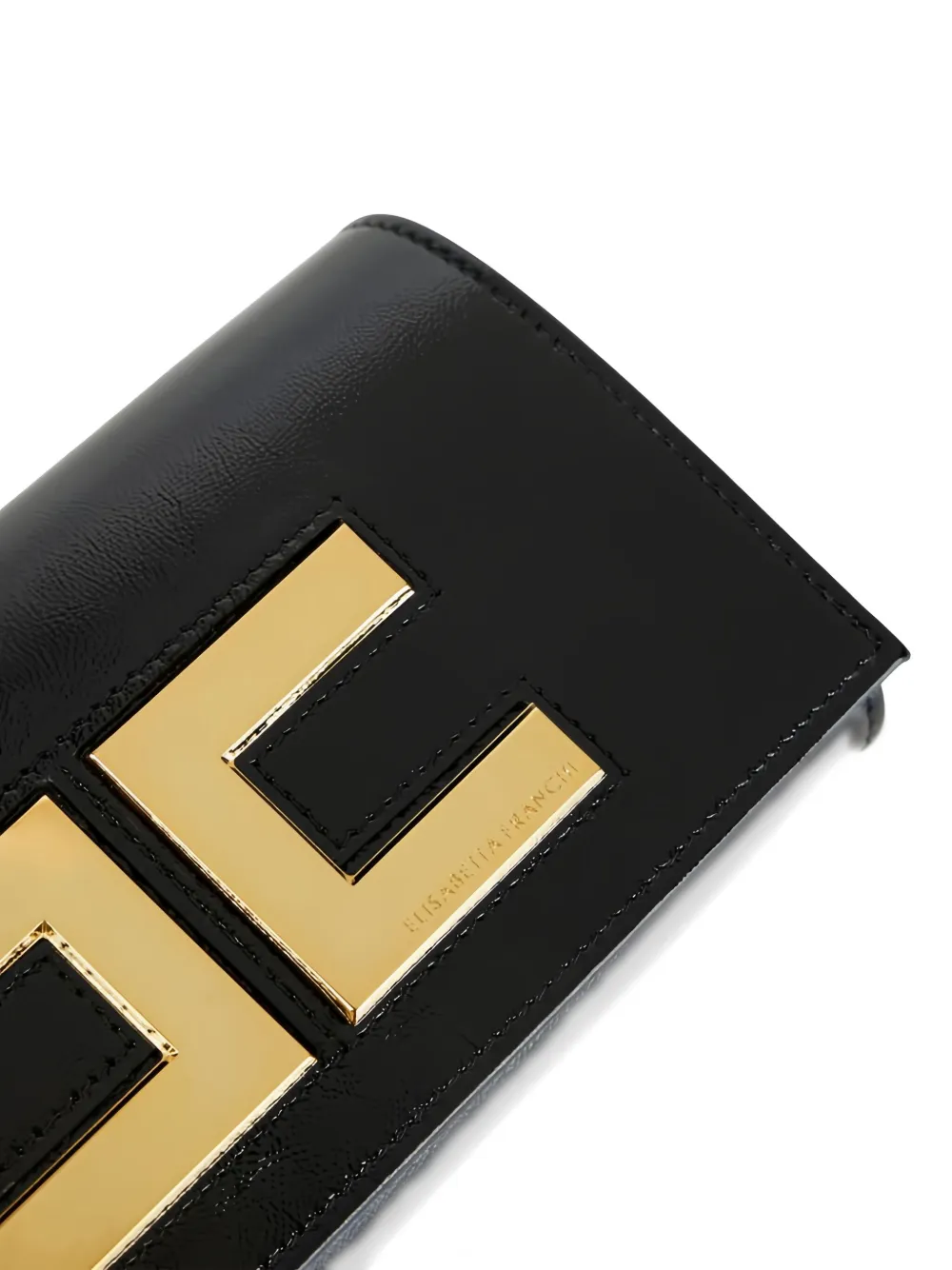 Elisabetta Franchi Logo-plaque Chain-strap Mini Bag In Black