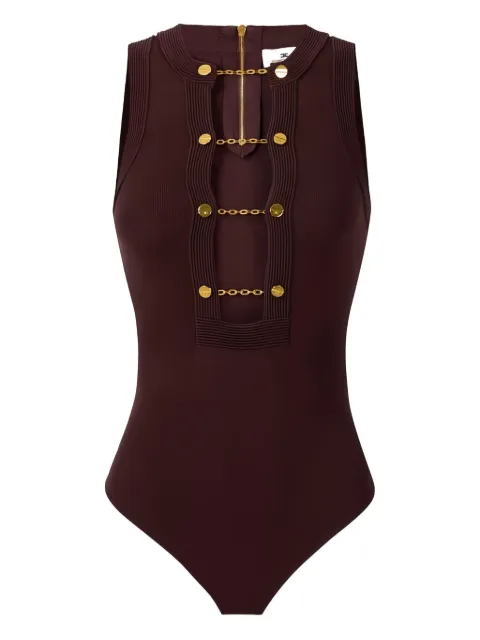 Elisabetta Franchi chain-detail bodysuit