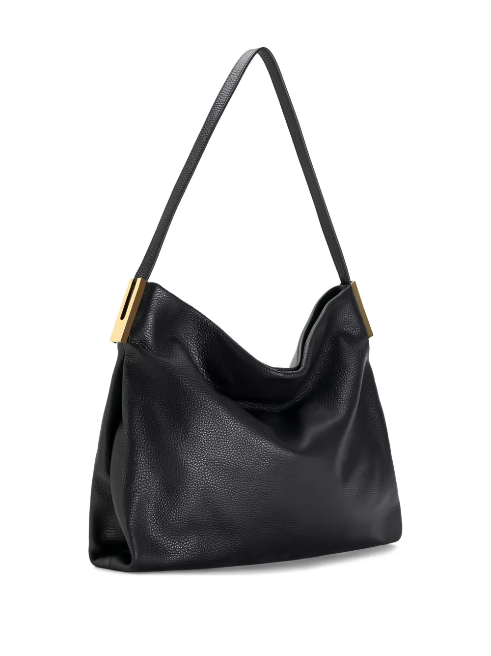 Elisabetta Franchi Leather Tote Bag In Black