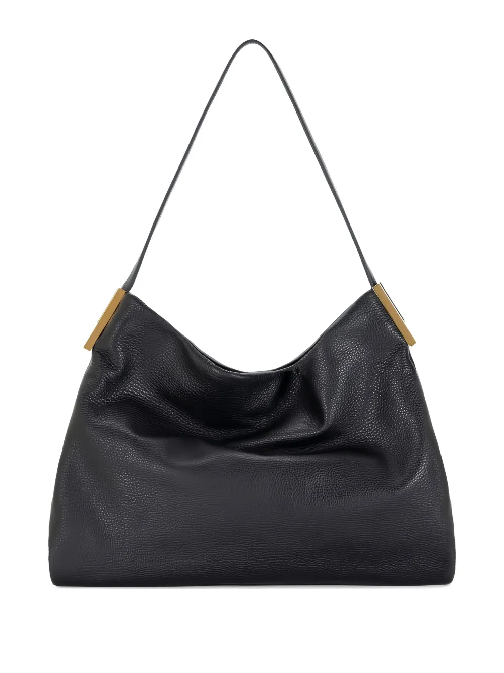 Elisabetta Franchi Leather Tote Bag In Black