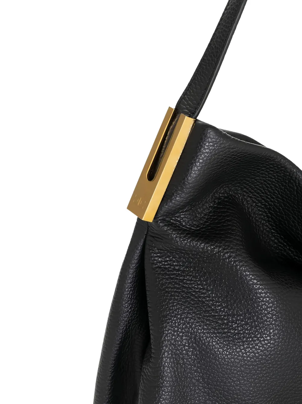 Elisabetta Franchi Leather Tote Bag In Black