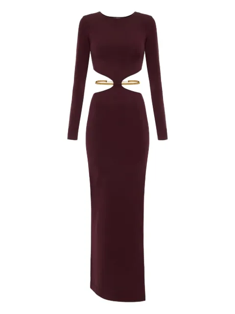 Elisabetta Franchi cut-out belted maxi dress