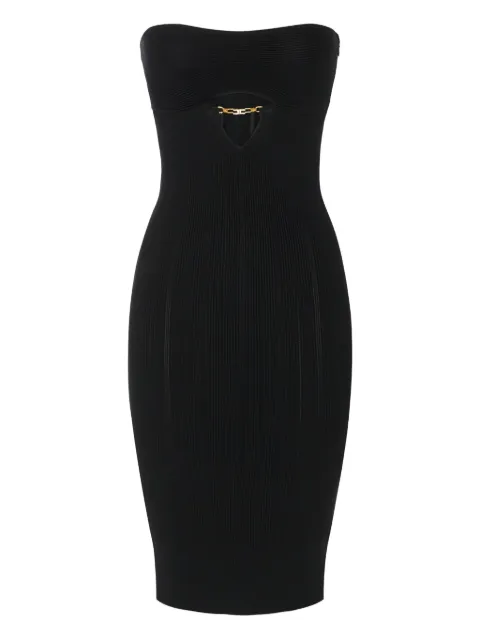 Elisabetta Franchi cut-out ribbed midi dress