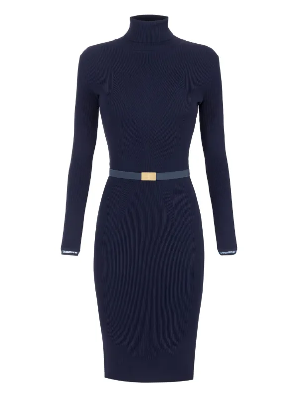 red knee length bandage dress HQBORY Winter Long Sleeves sexy Hollow Out Knitted Bandage Dress mid-l –  Mega Mart Center main image 0