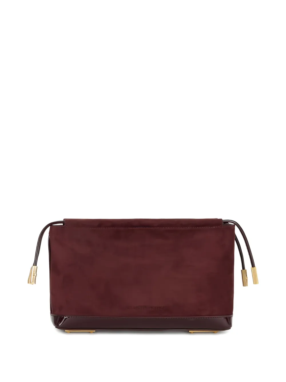 Elisabetta Franchi Suede Clutch In Red