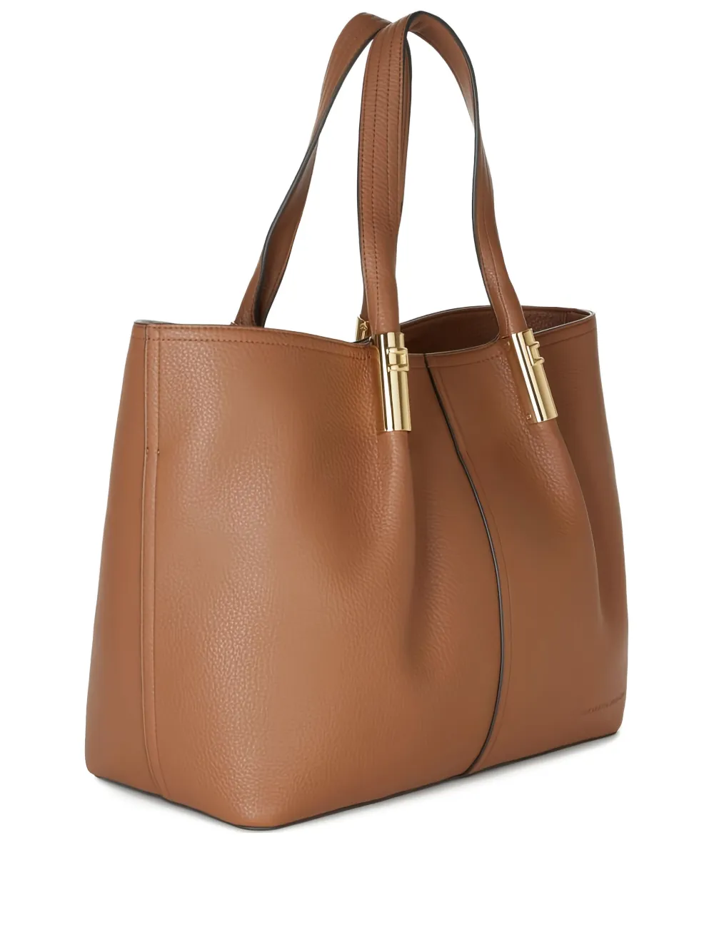 Elisabetta Franchi Grote shopper met logodetail Bruin