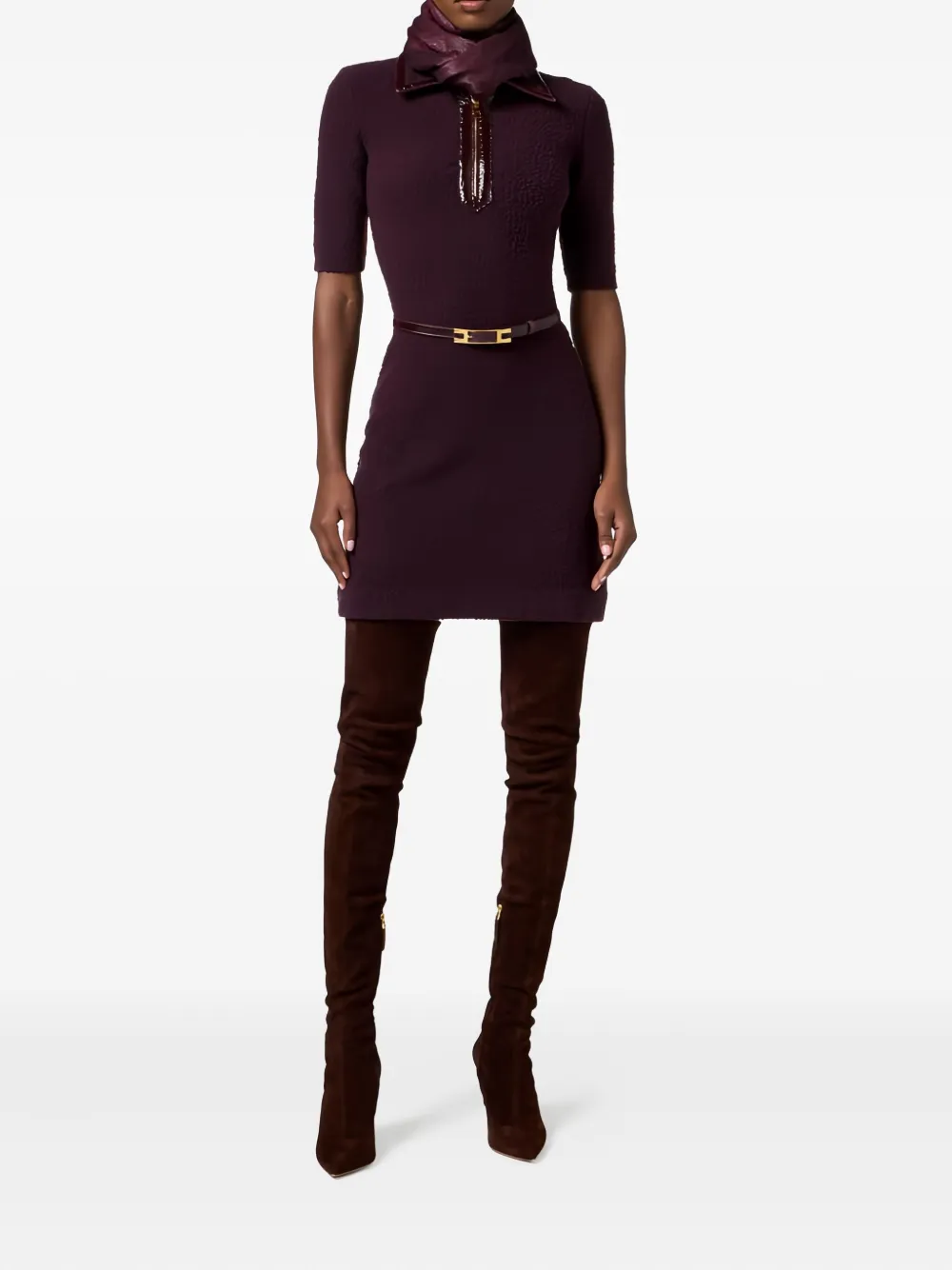 Elisabetta Franchi bouclé-knit mini dress | Day Dresses | Image 2