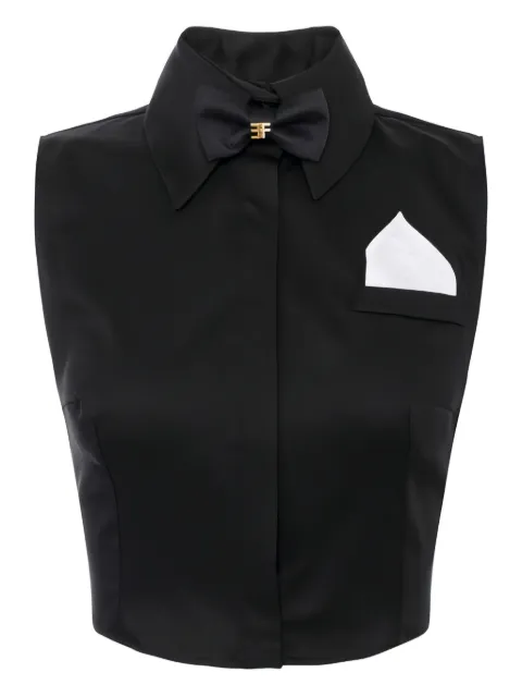 Elisabetta Franchi bow-detail pocket shirt