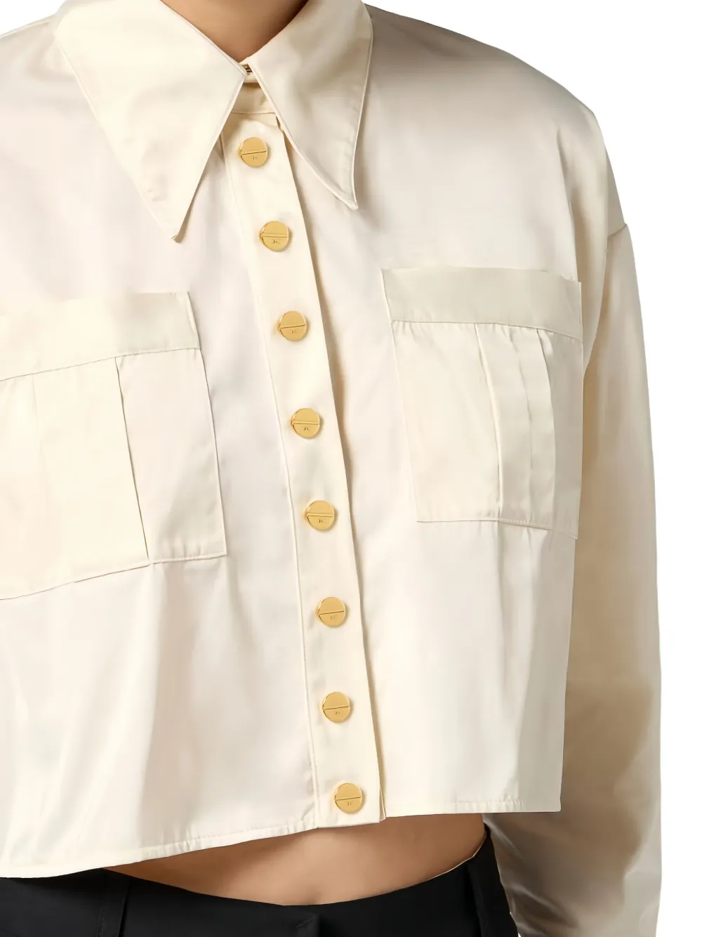 Elisabetta Franchi Logo-label Shirt In Neutral