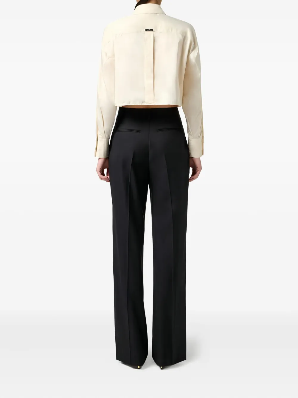 Elisabetta Franchi Logo-label Shirt In Neutral
