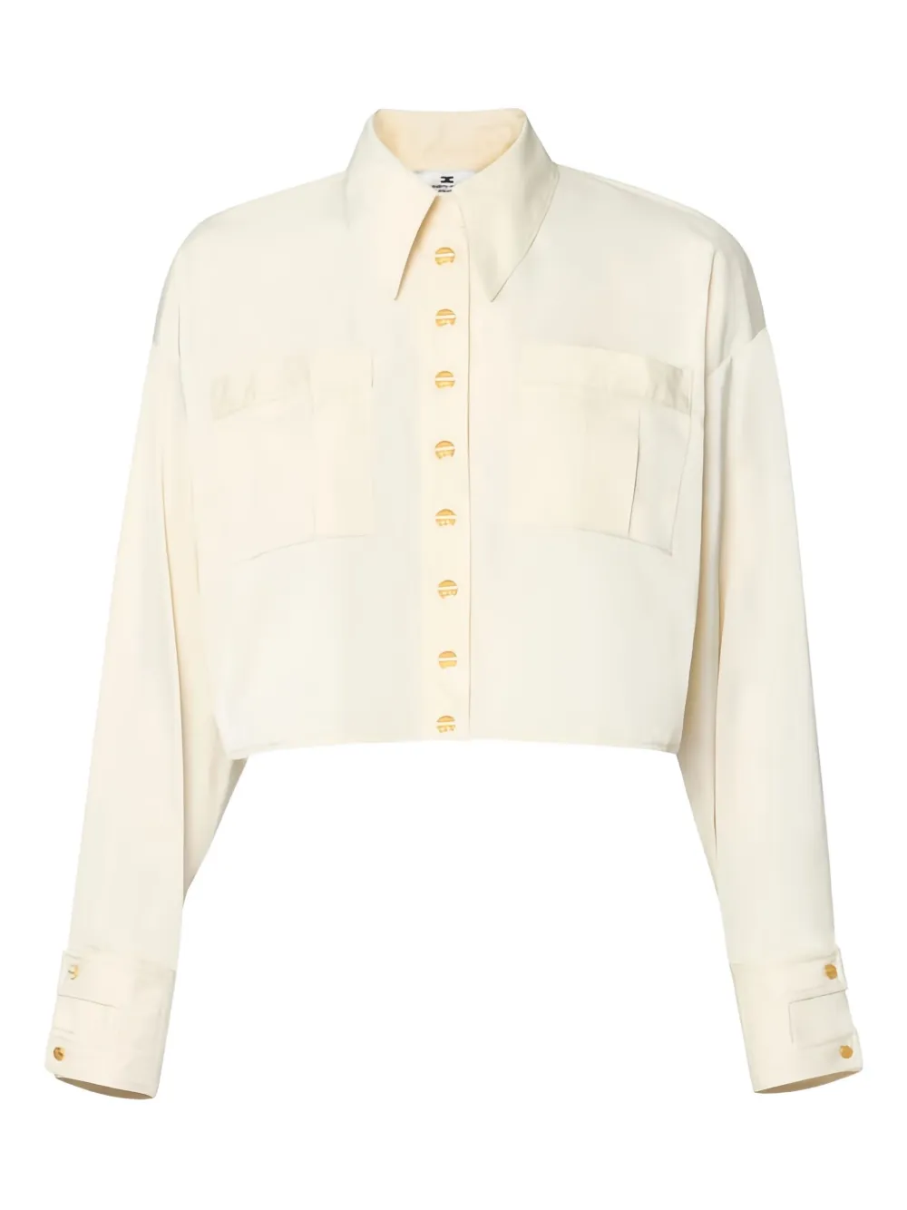 Elisabetta Franchi Logo-label Shirt In Neutral