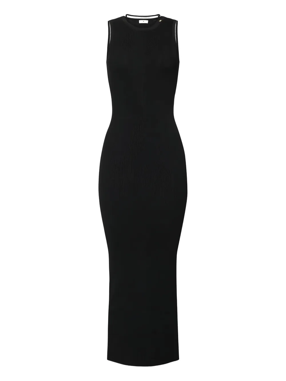 Elisabetta Franchi ribbed logo-detail midi dress | Black | Image 1