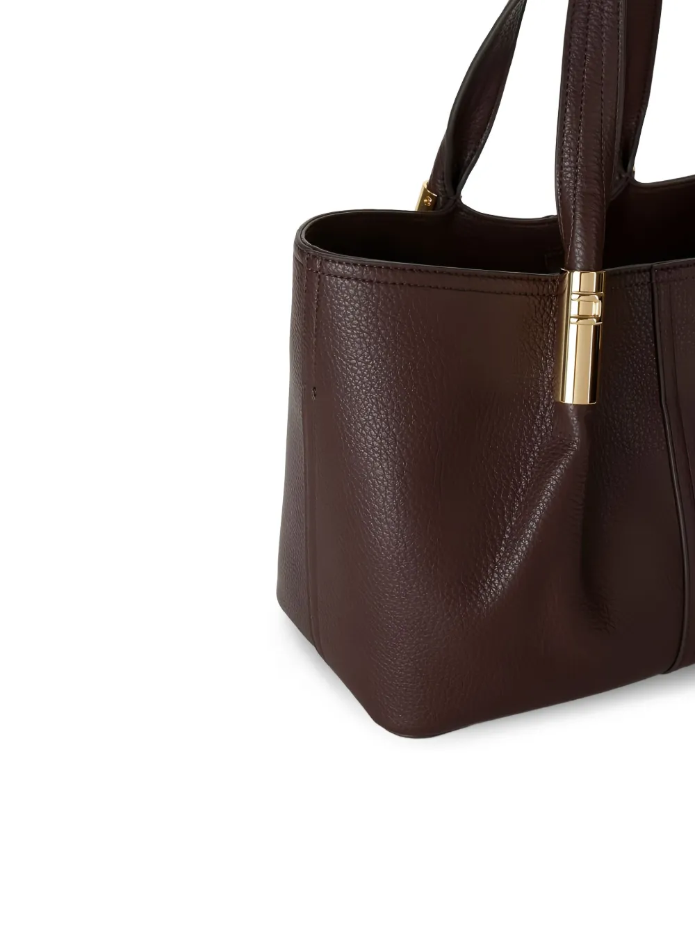 Elisabetta Franchi Medium shopper met logodetail Bruin