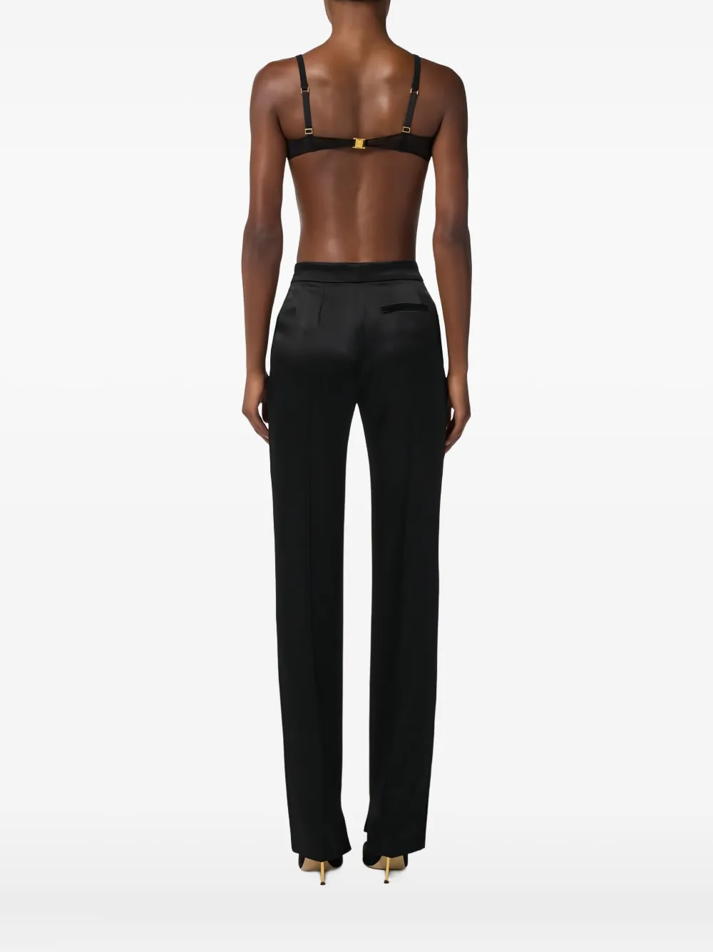 Elisabetta Franchi Snake-pattern Tulle Bodysuit In Black