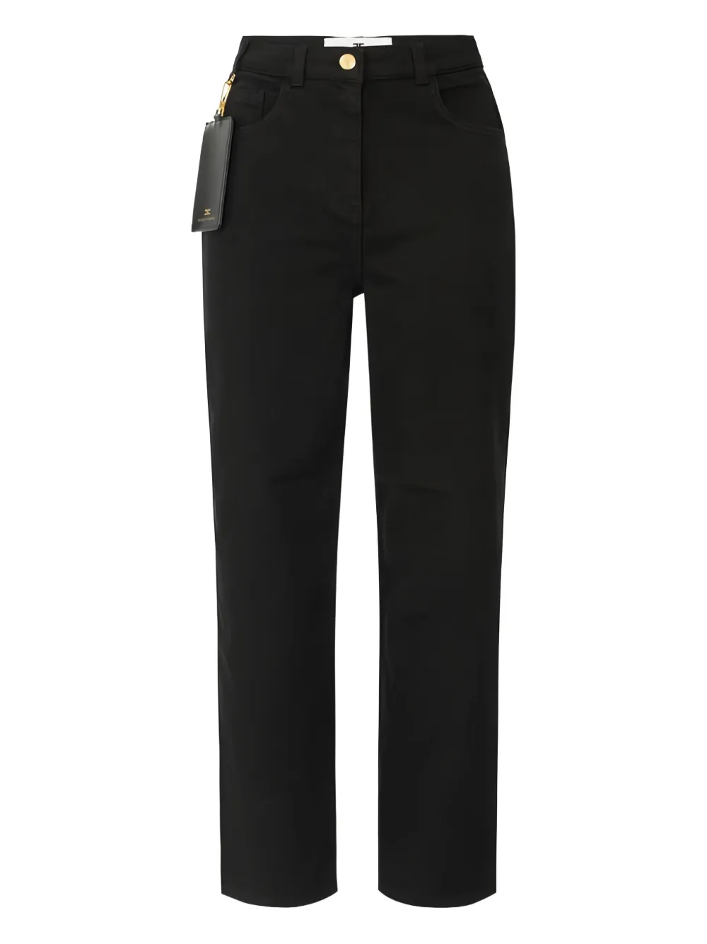Elisabetta Franchi five-pocket cotton-blend jeans | Black | Image 1