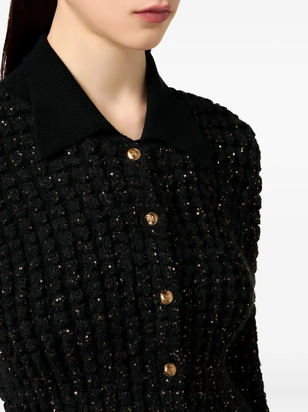 Elisabetta Franchi Tricot Jersey Clothing In Black