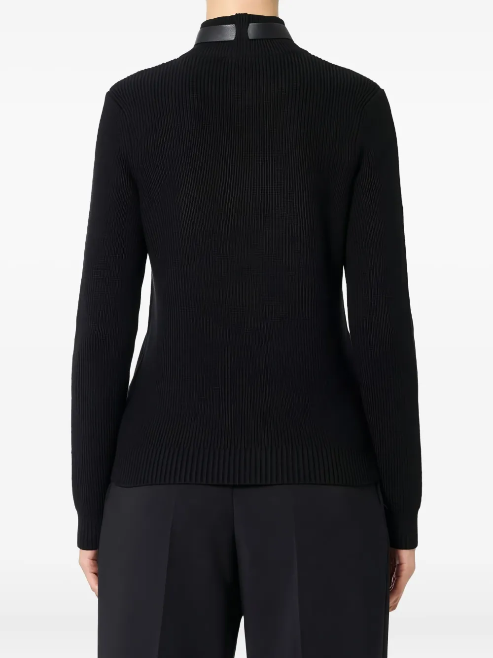 Elisabetta Franchi Wool Blend Sweater In Black
