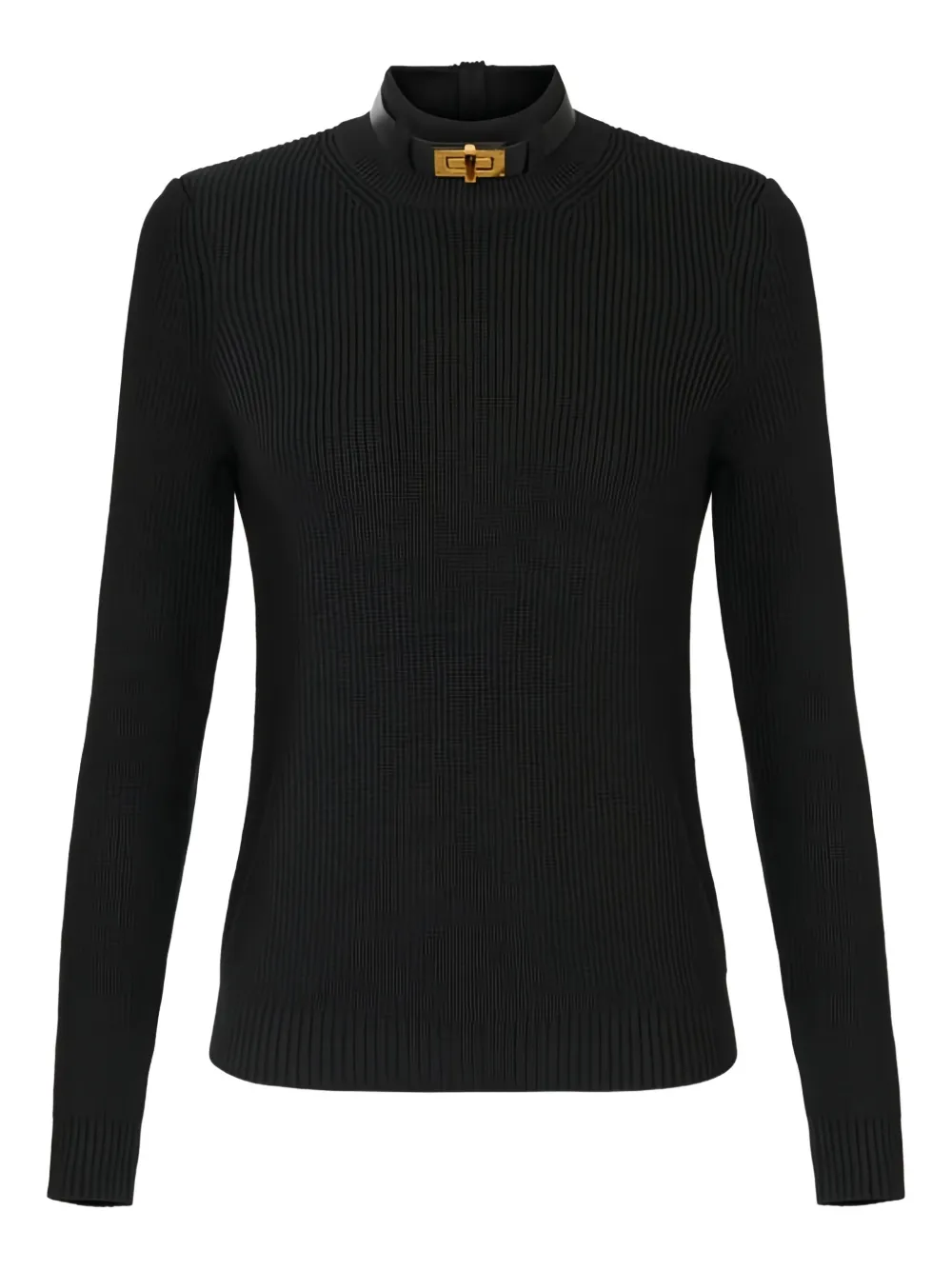 Elisabetta Franchi Wool Blend Sweater In Black
