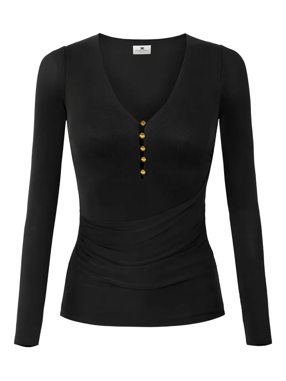 Elisabetta Franchi V-neck Blouse In Black