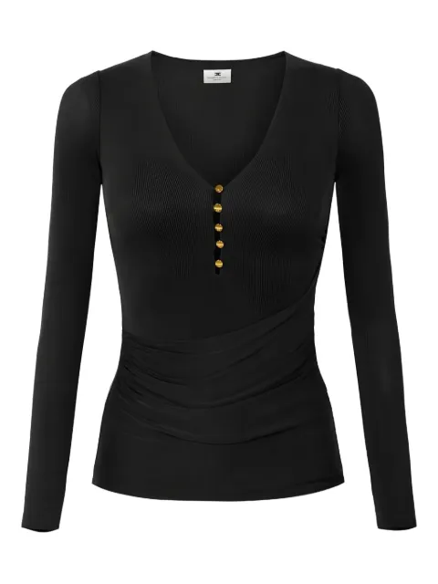 Elisabetta Franchi blusa con cuello en V