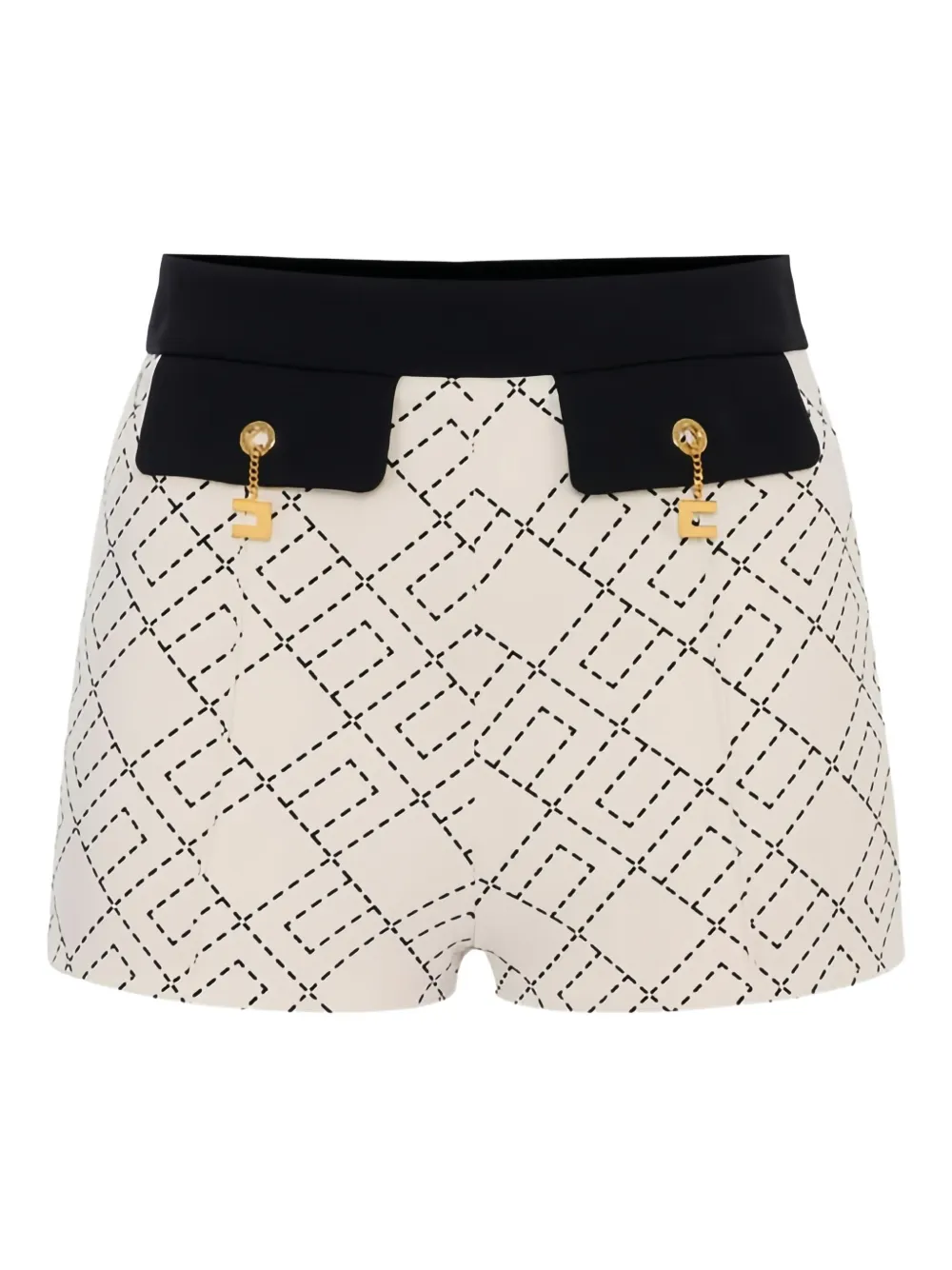 Elisabetta Franchi charm-print shorts | Neutrals | Image 1