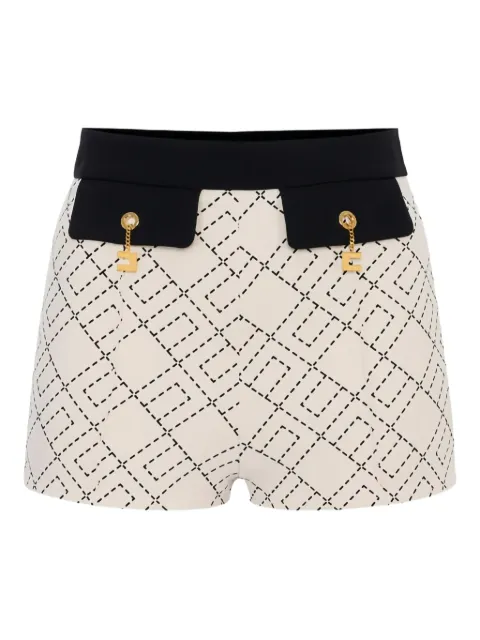 Elisabetta Franchi shorts con dije estampado
