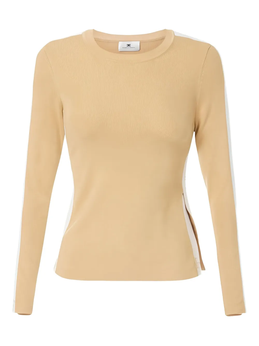 Elisabetta Franchi striped knitted top - Toni neutri