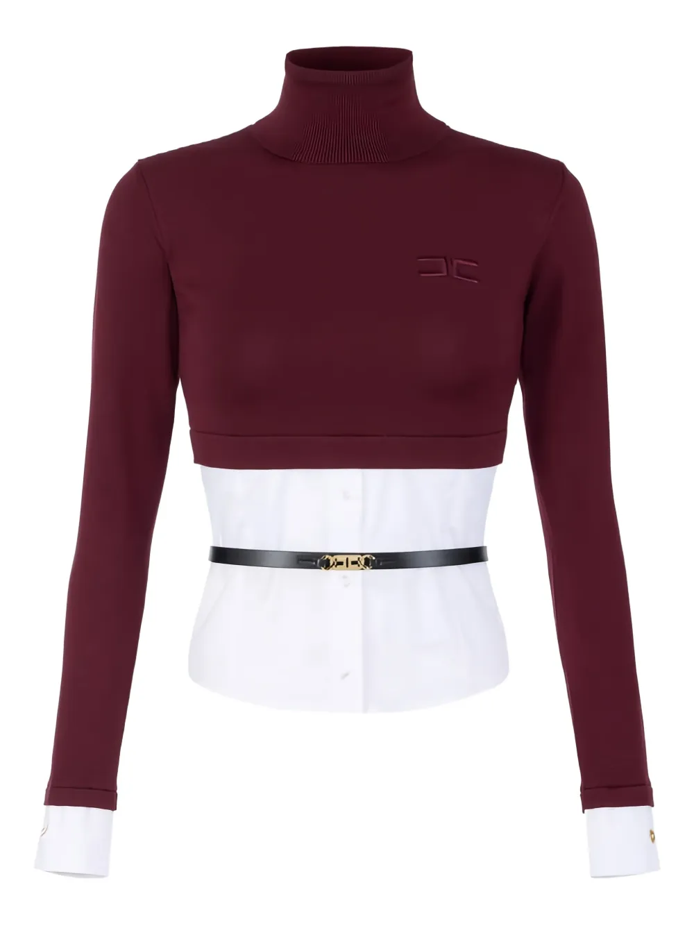 Elisabetta Franchi turtleneck sweater | Brown | Image 1
