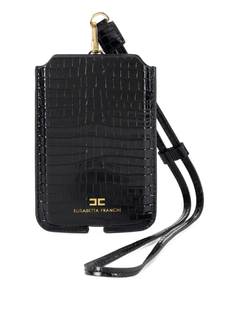 Elisabetta Franchi funda para celular con cocodrilo estampado