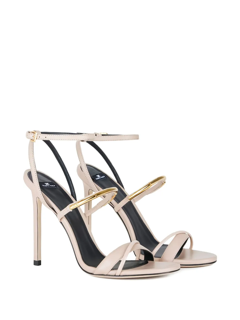 Elisabetta Franchi 105mm jewel-detail leather sandals | Heeled Sandals | Image 2