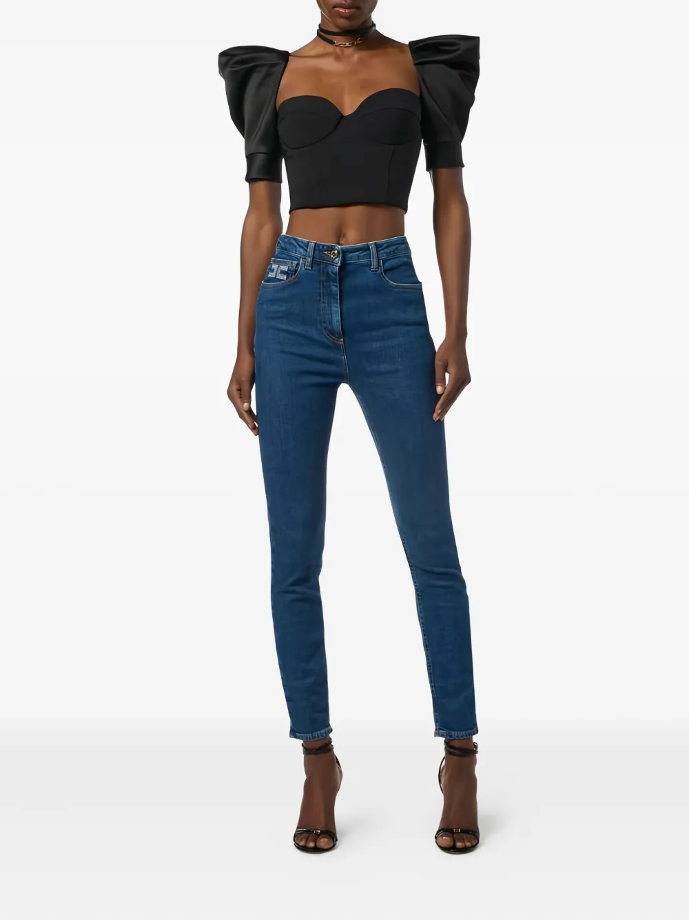 Elisabetta Franchi logo-button jeans | Skinny Jeans | Image 2