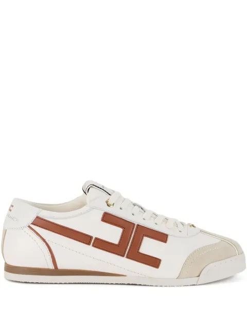 Elisabetta Franchi logo-detail leather sneakers
