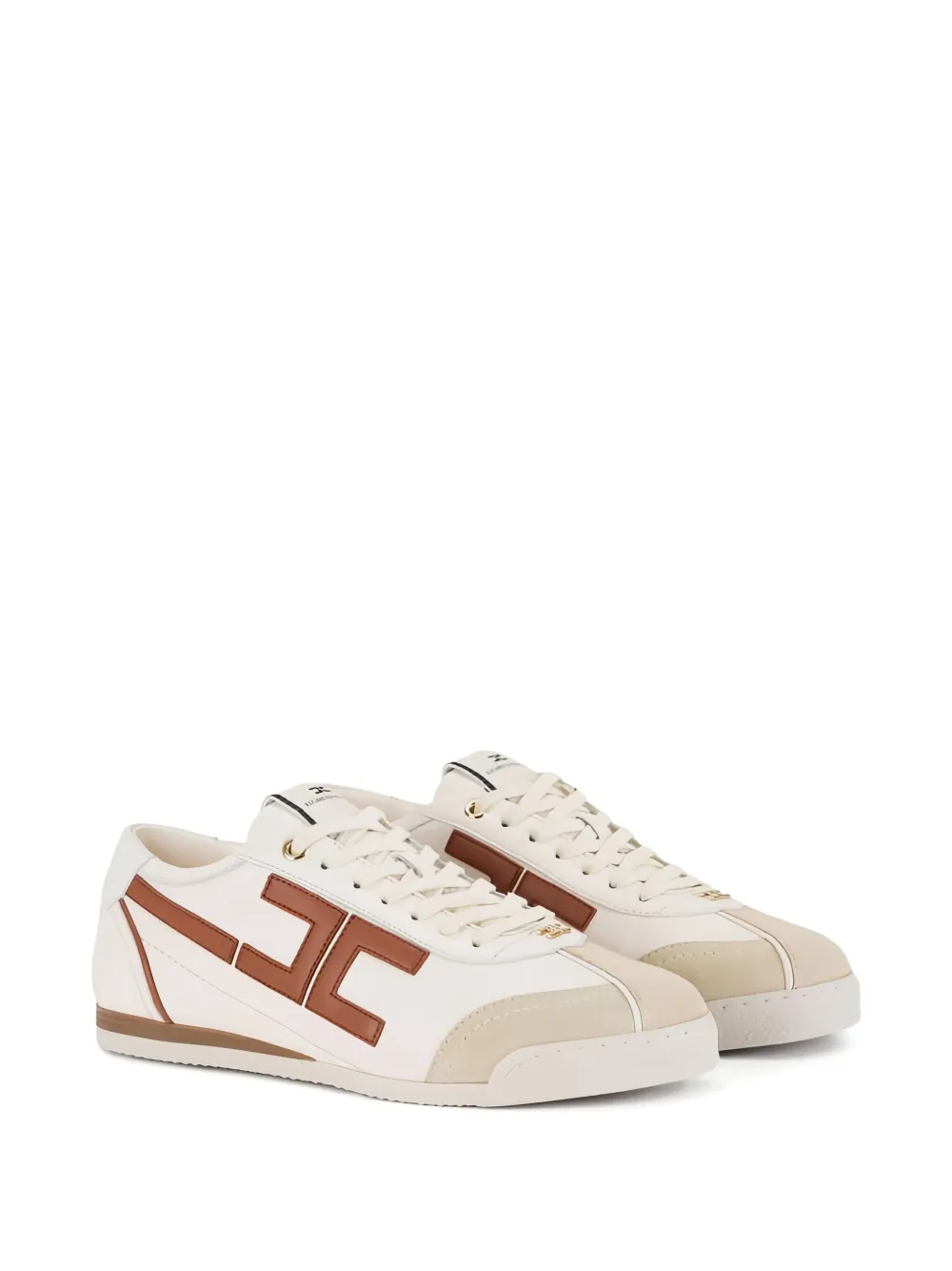 Elisabetta Franchi logo-detail leather sneakers | Low-Tops | Image 2