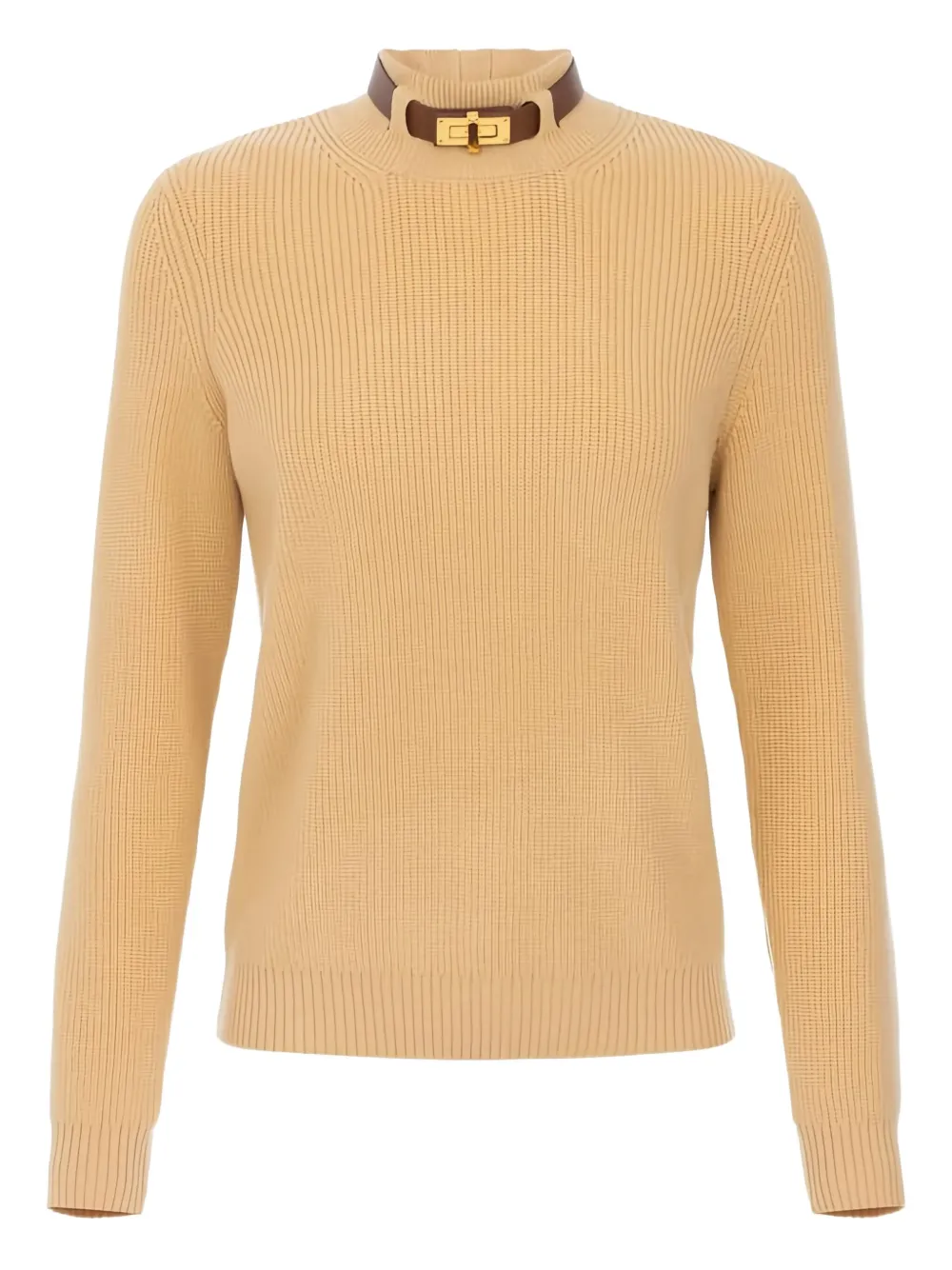 Elisabetta Franchi jewel-strap sweater - Toni neutri