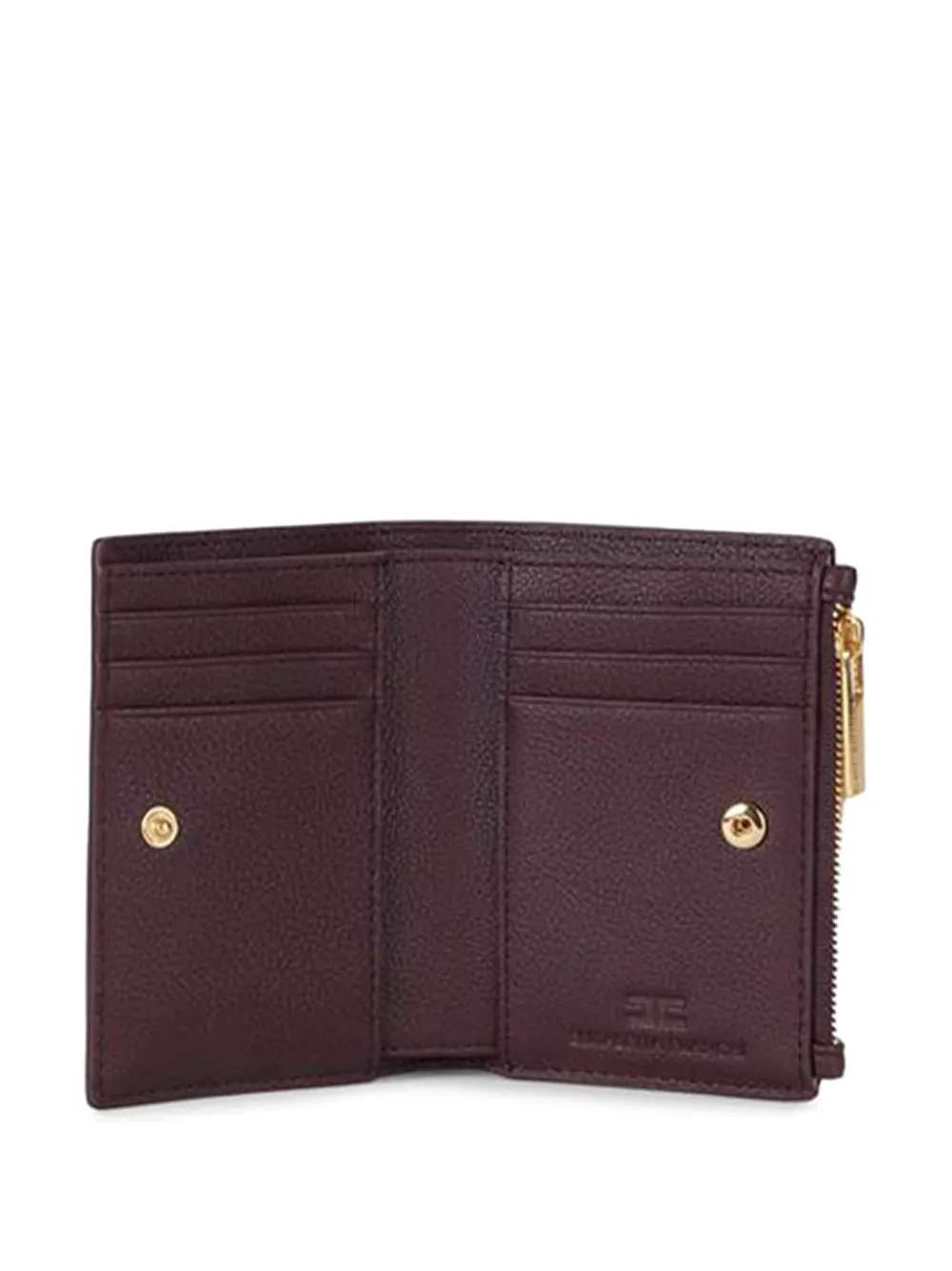 Elisabetta Franchi Portemonnee met logoplakkaat en rits Rood