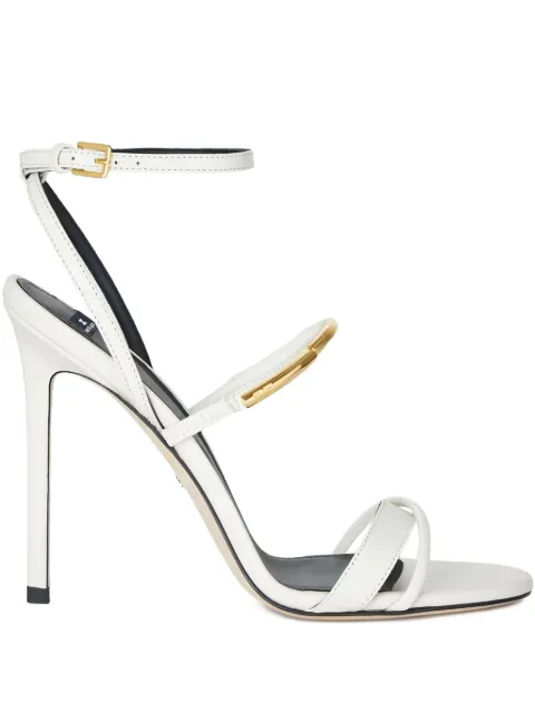 Elisabetta Franchi 105mm leather heeled sandals