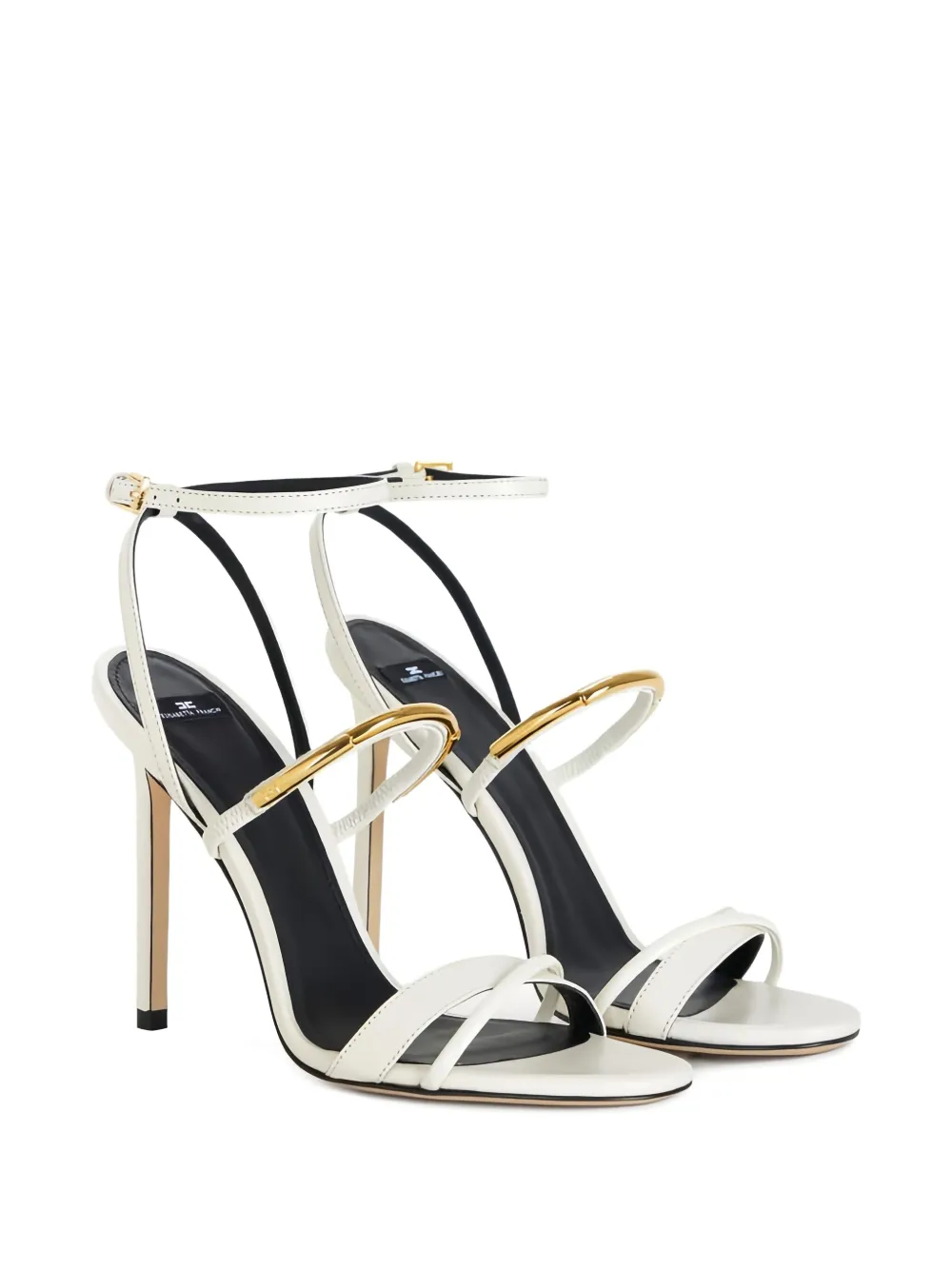 Elisabetta Franchi 105mm leather heeled sandals | Heeled Sandals | Image 2