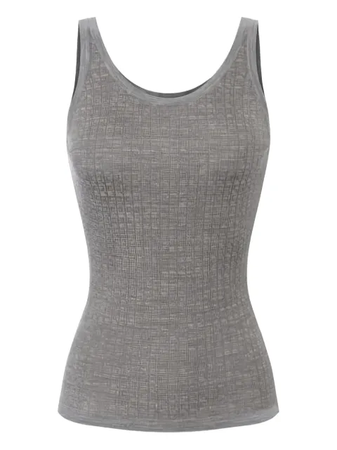 Elisabetta Franchi top con logo en jacquard