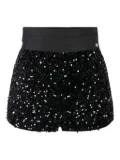 Elisabetta Franchi sequin texture shorts - Black