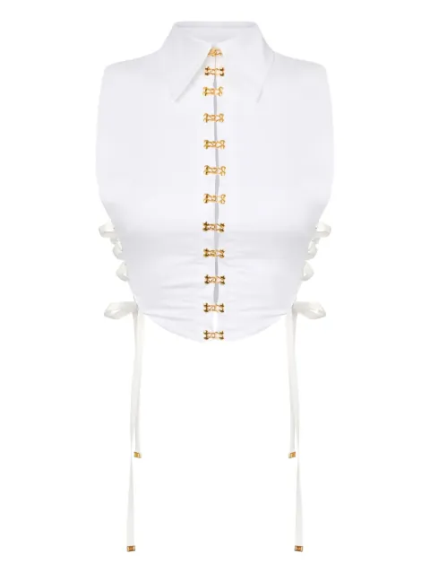 Elisabetta Franchi camisa Jewel Clasps